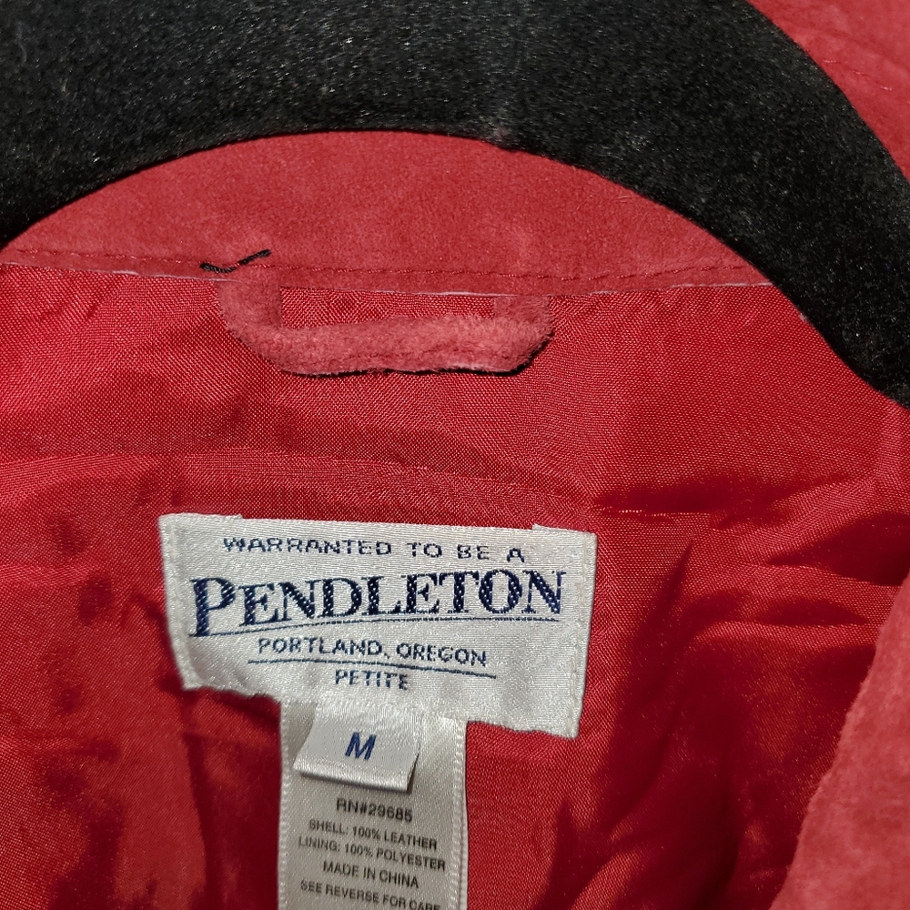 Pendleton Suede Jacket Size Medium Petite - image 2